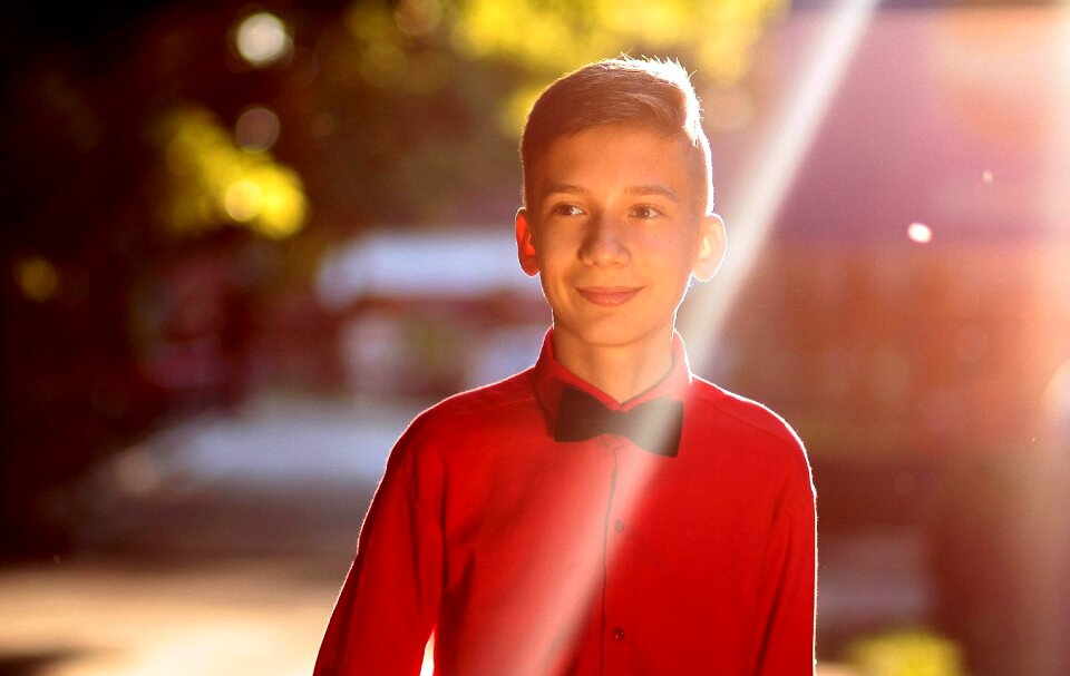 Young sympathetic smile