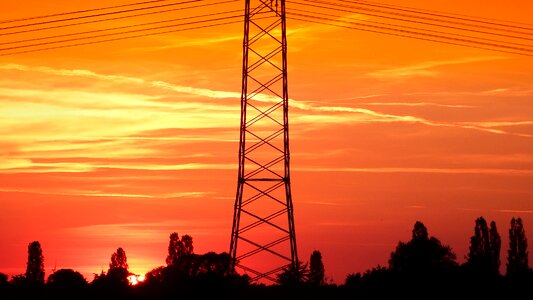 Evening sky sky strommast