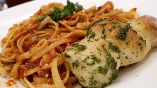 Dinner italian dish photo