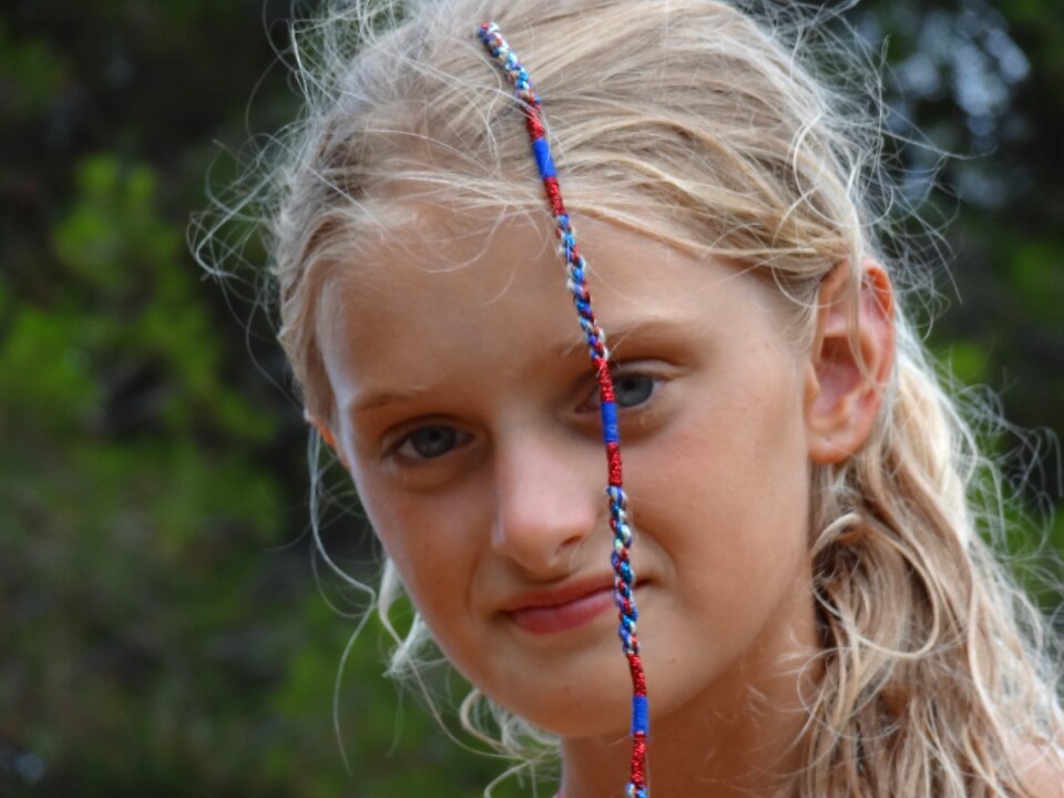 Child bohemian blonde