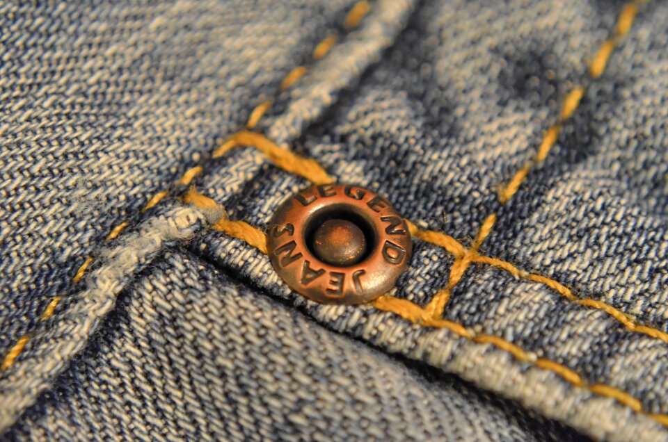 Elegant blue jeans washed