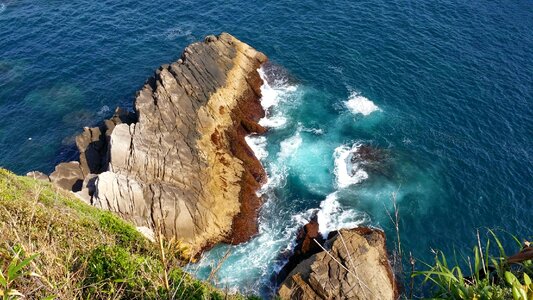 Coast cliff sea photo