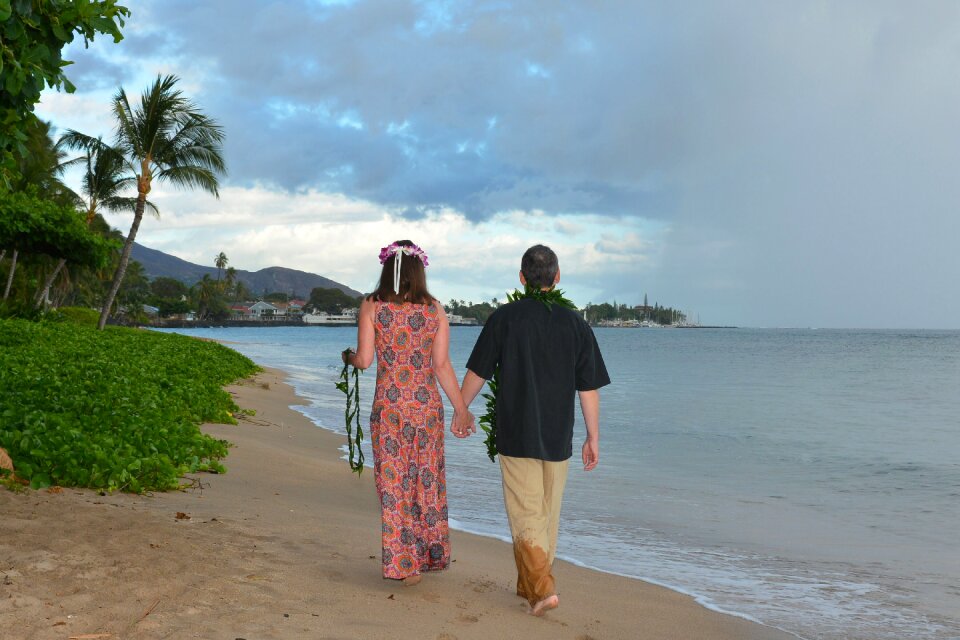 Beach tropical romance