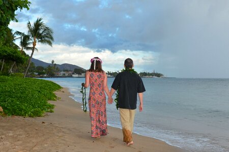 Beach tropical romance photo