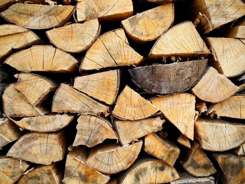 Heating texture log