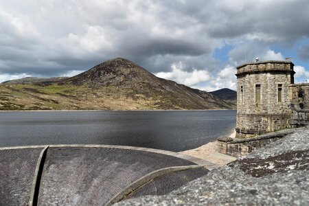 Water reservoir the tank landscape photo