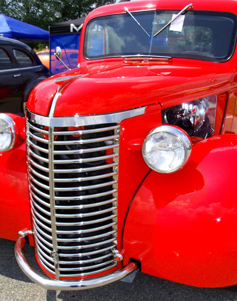 Vehicle red car