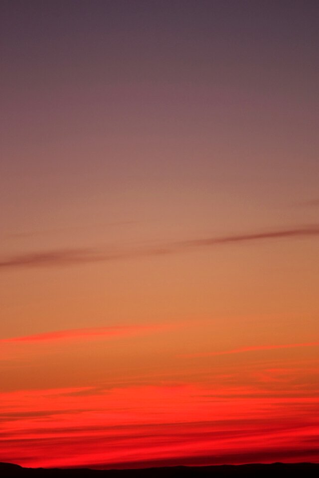 Horizon sunset sky photo