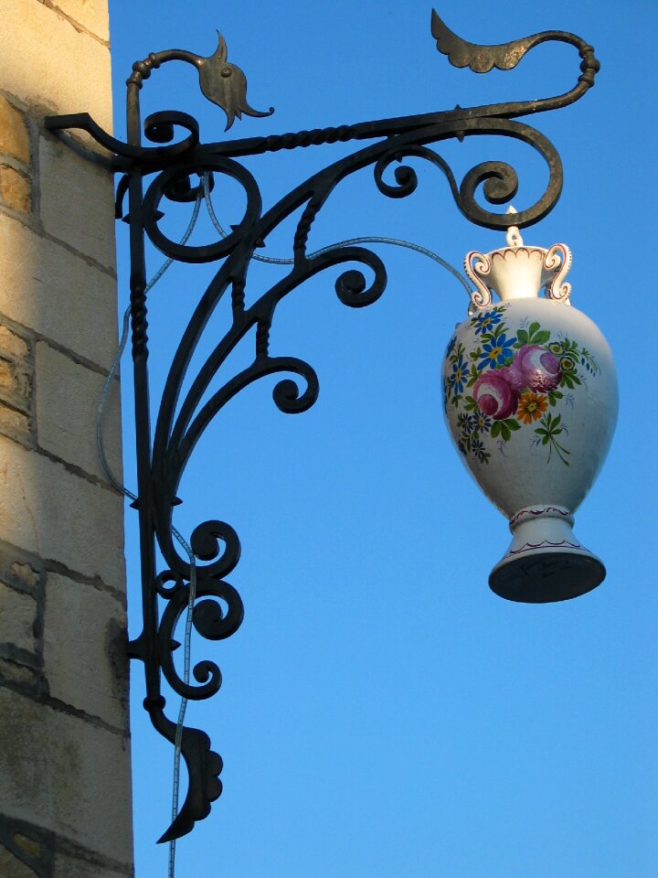 Flower bouquet wrought iron