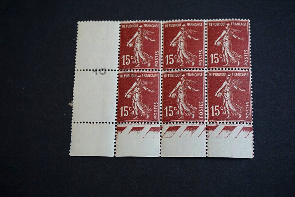 Collection collector's stamp block