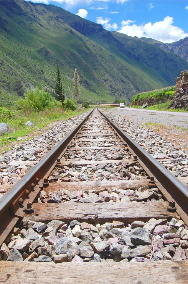 Tracks rails mountains