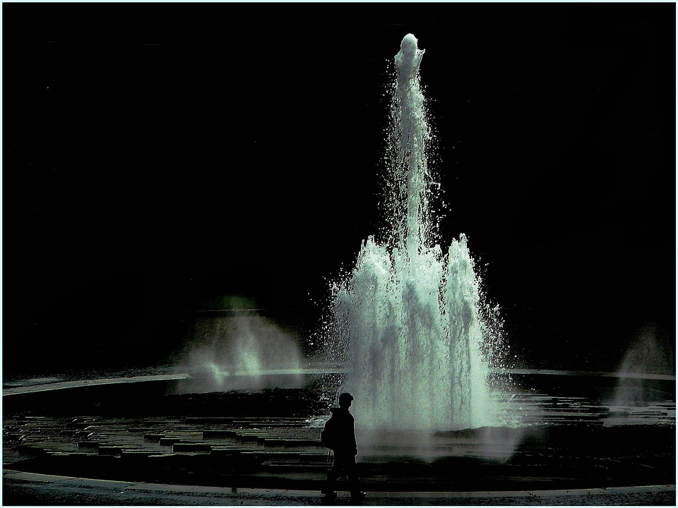 Water water fountain flow