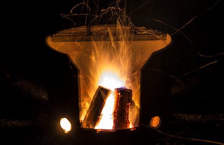 Firewood fire flame