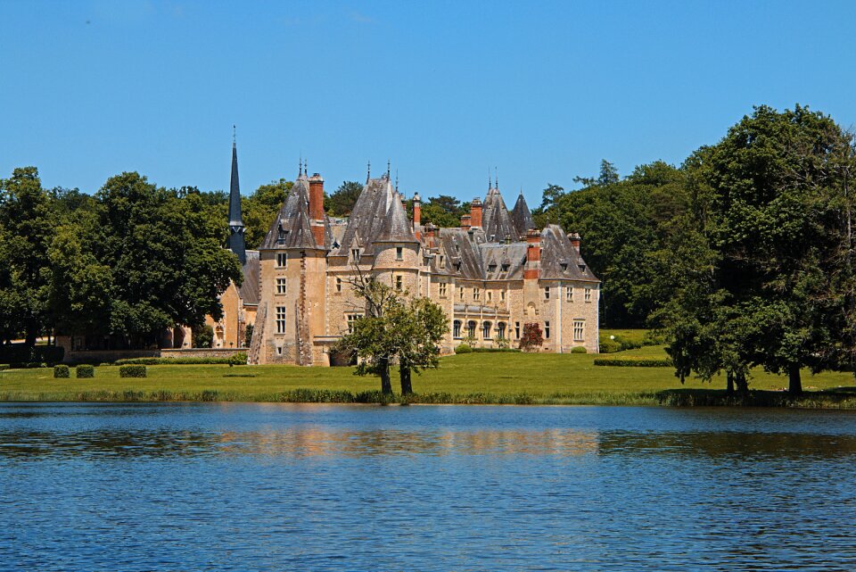 Castle glassware water plan pond