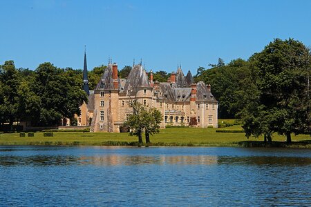 Castle glassware water plan pond