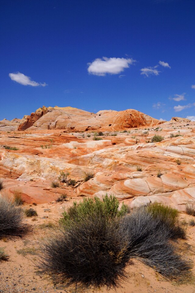 Colorful sky stones red rocks photo