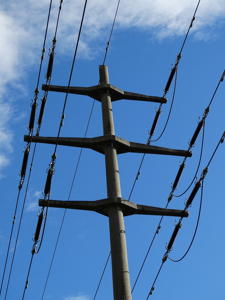 Landscape sky high voltage