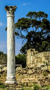 Corinthian column archaeology photo