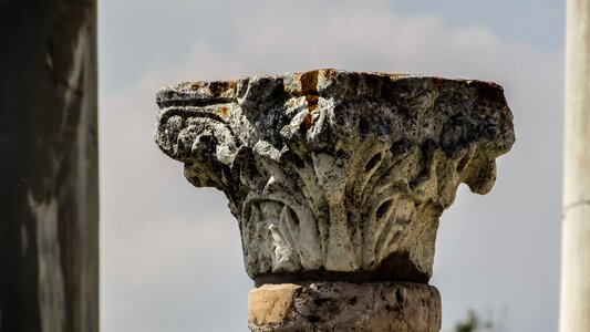 Corinthian column archaeology photo