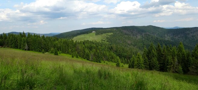 Hiking trail landscape poland