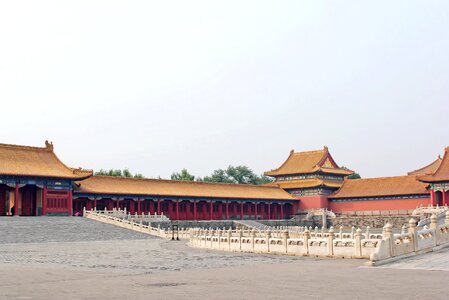 Forbidden city court guardrail photo