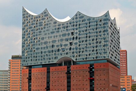 Speicherstadt harbour city elbphilharmonie-side view photo