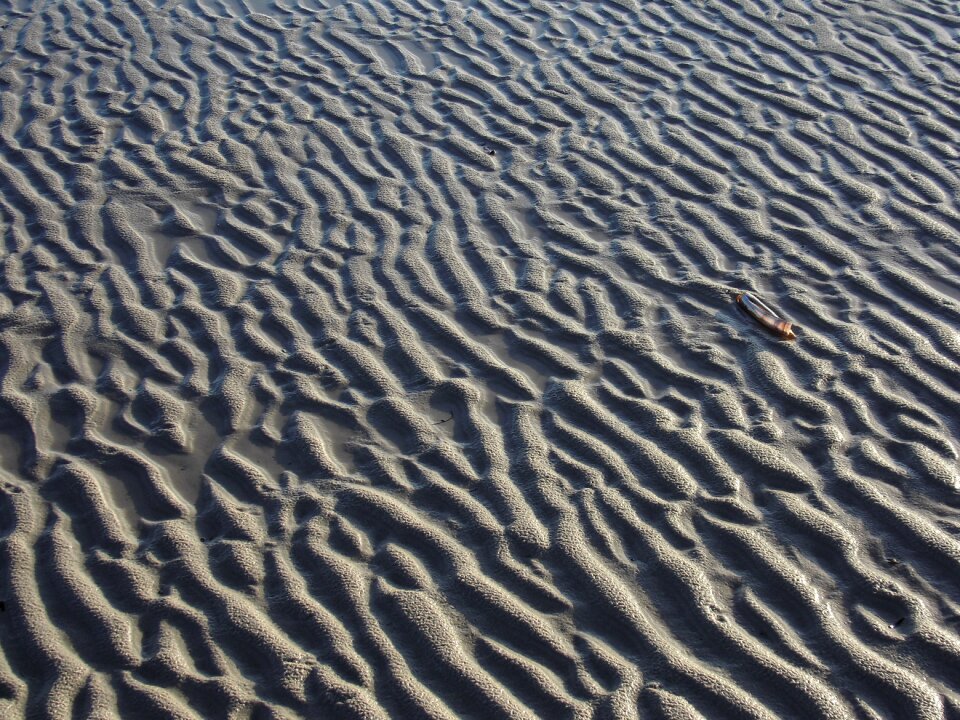 Wave pattern sand sea