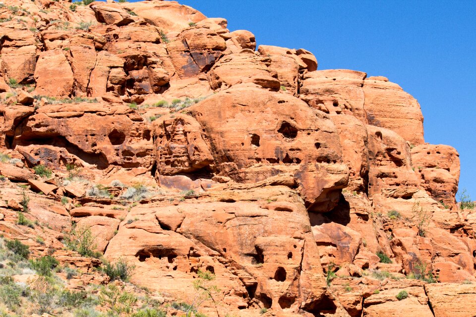 Sandstone cliff limestone