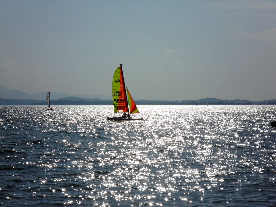 Wind surfing water sport