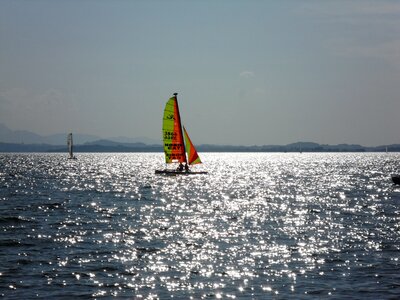 Wind surfing water sport
