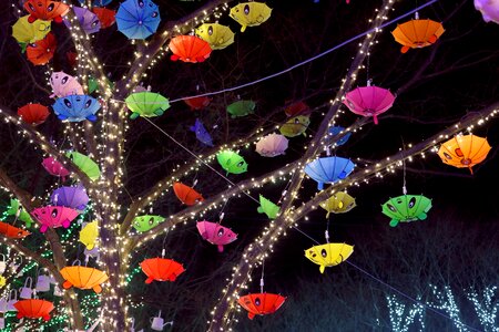 Outdoors light art
