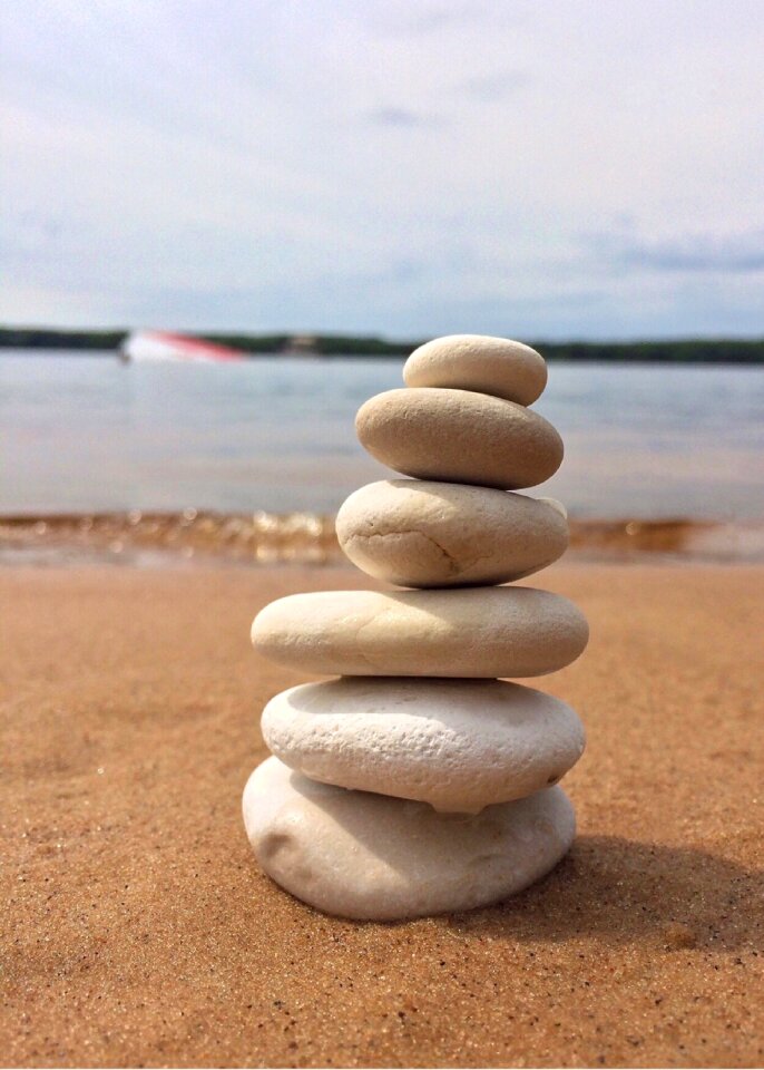 Zen stone tranquil