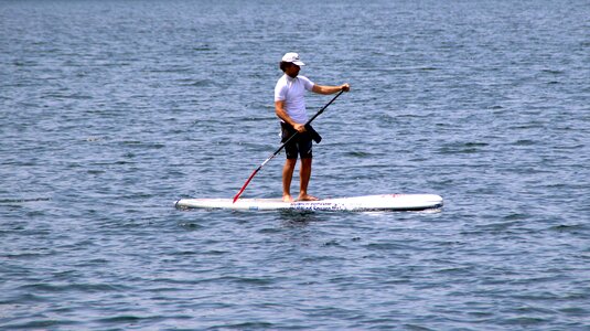 Paddle stand paddle water sports photo