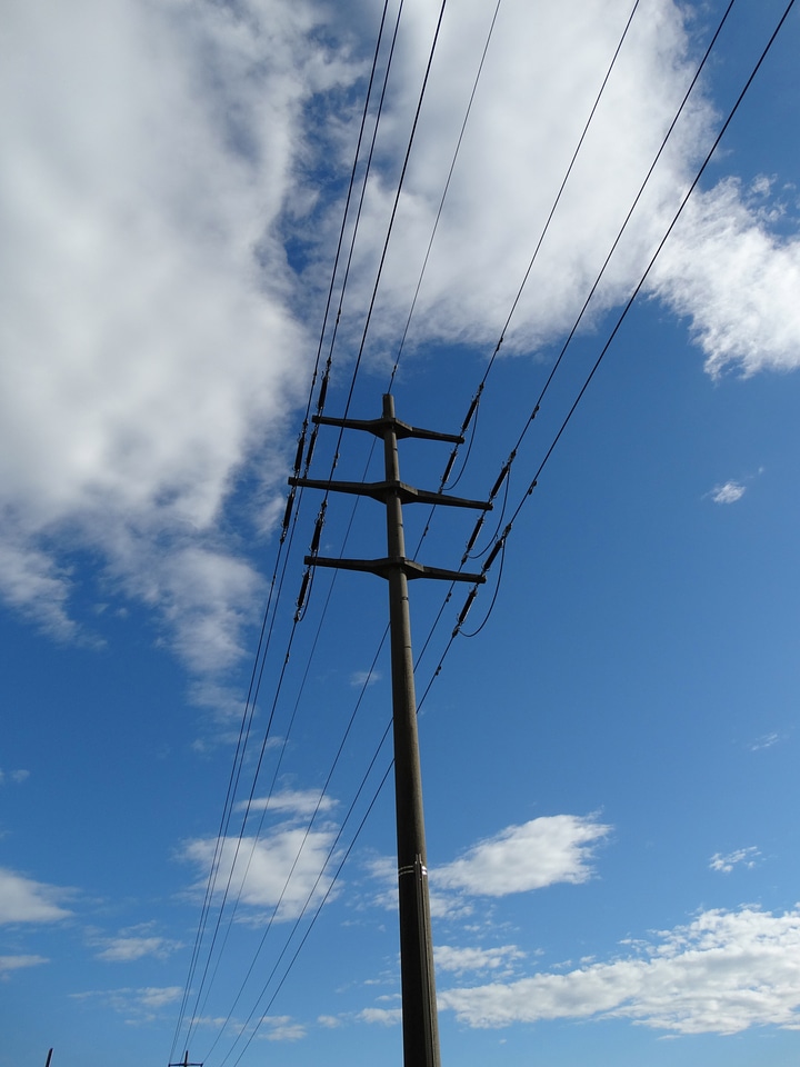 Landscape sky high voltage