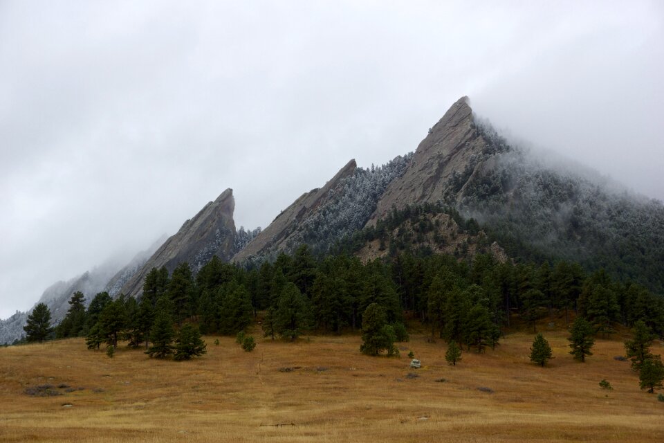 Flatirons landscape boulder