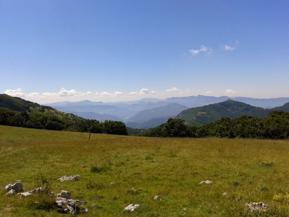 Vercors mountains grass sky