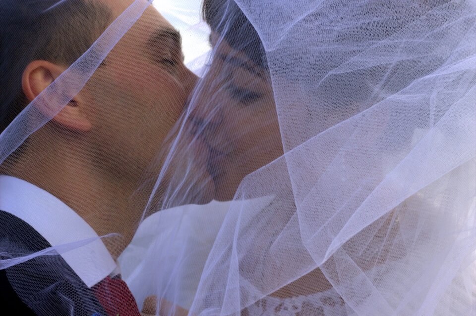 Just married happiness love