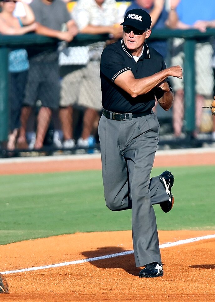 Out field baseball umpire