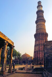 Minaret sculptures sandstone photo