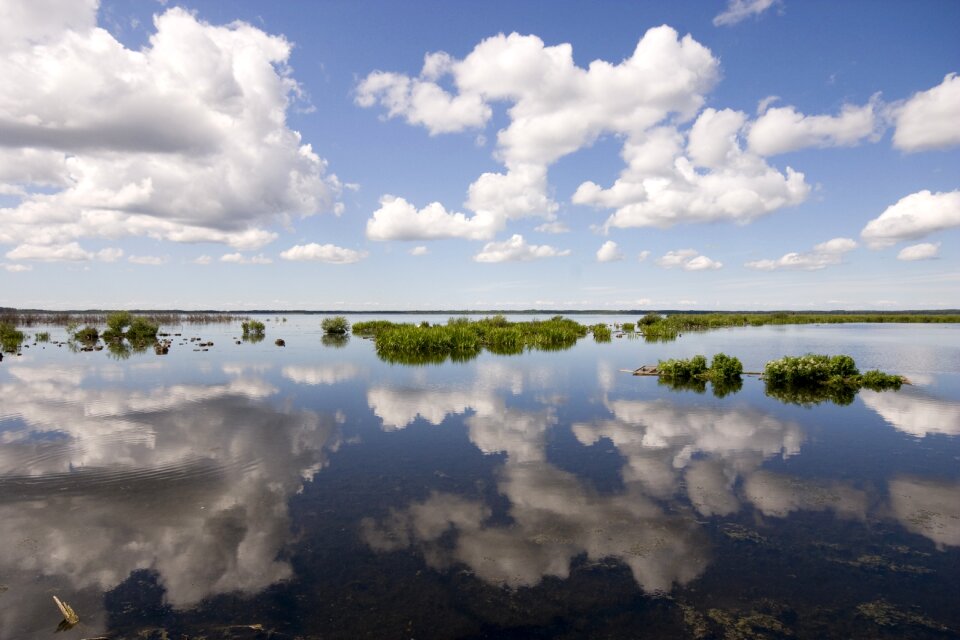 Clouds sky reflection