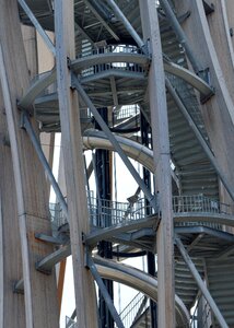 Observation tower wooden tower building