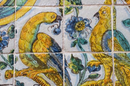 Decorative birds handpainted