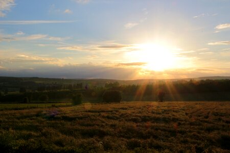 Abendstimmung evening sky setting sun photo