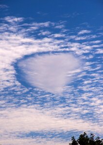 Fallstreak hole hole punch cloud bergeron process