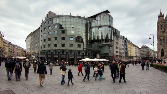 Vienna downtown panorama