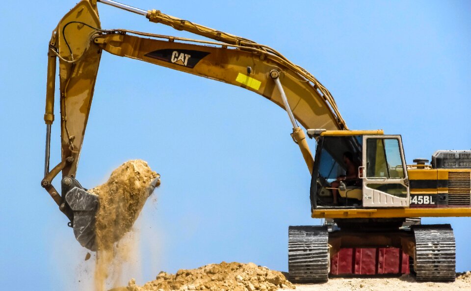 Construction machine excavation