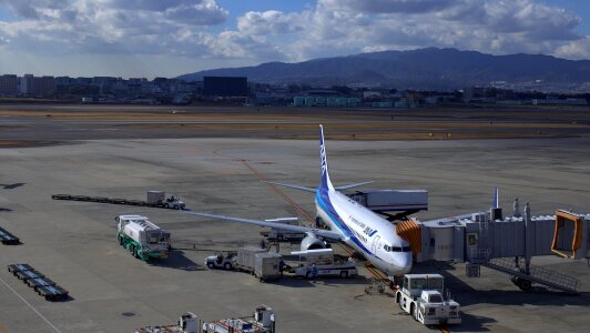 Osaka airplane all nippon airways