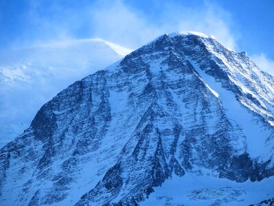 Mountain mountaineering snow photo