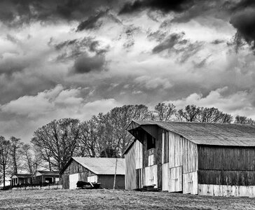 Rural barn field