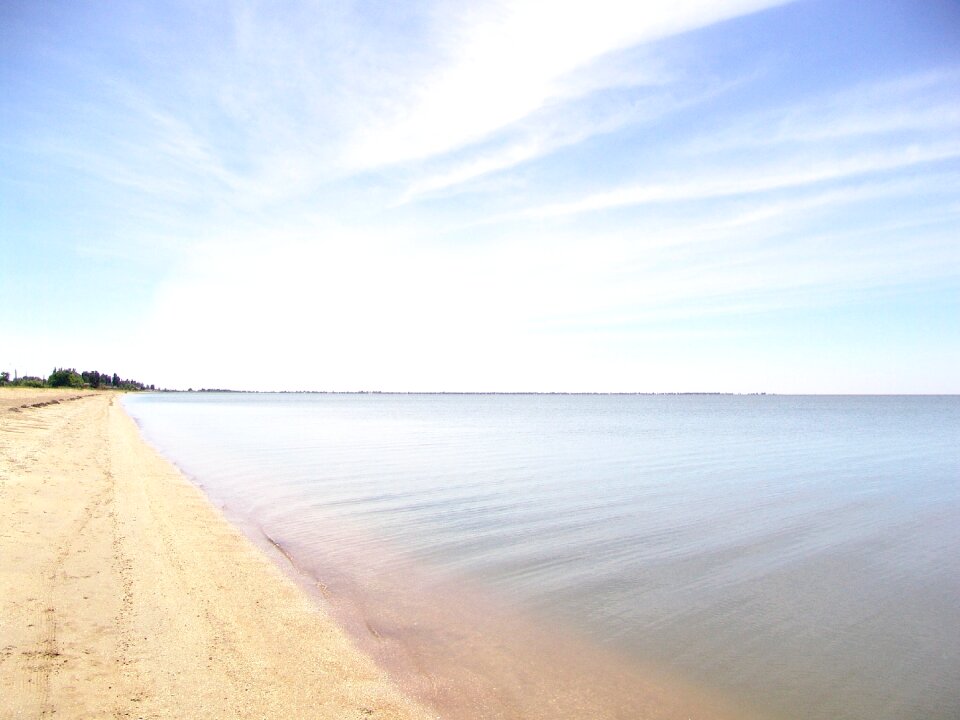 Sky calm sea coast